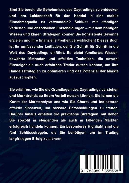 Produktbild: Daytrading f&uuml;r Einsteiger - Das gro&szlig;e Handbuch