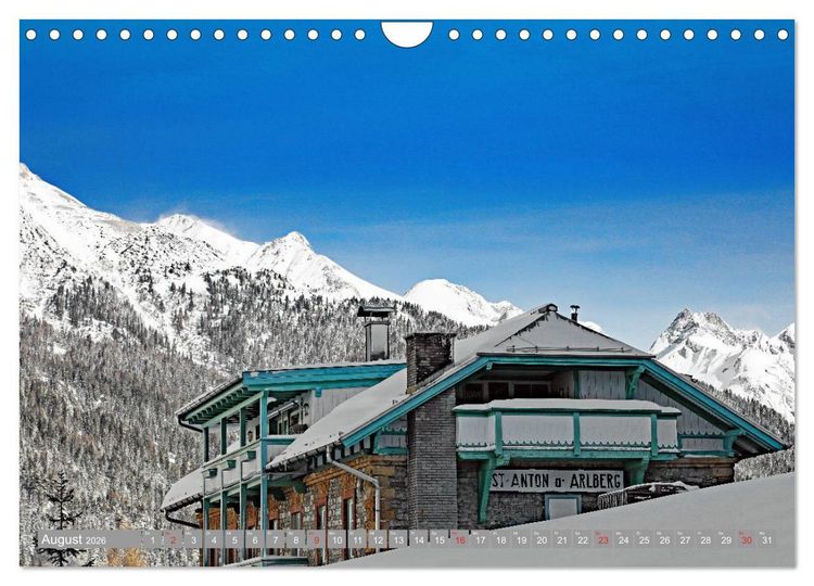 Produktbild: St. Anton am Arlberg (Wandkalender 2026 DIN A4 quer), CALVENDO Monatskalender