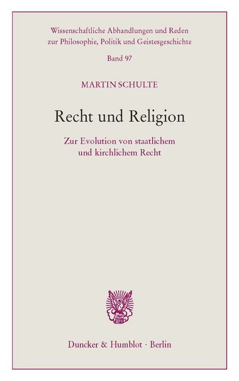 Produktbild: Recht und Religion.