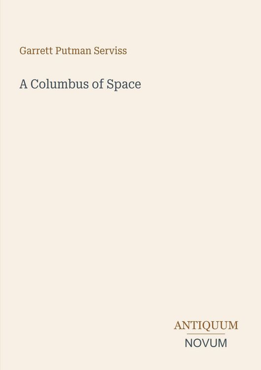 Produktbild: A Columbus of Space