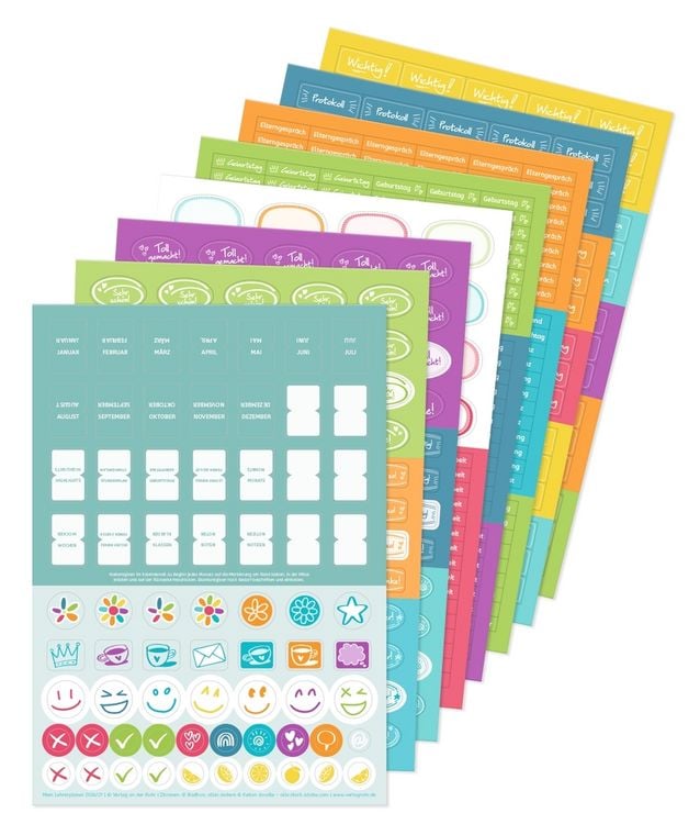 Produktbild: Mein Lehrerplaner A5+ &ndash; Hardcover &ndash; Lehrerkalender f&uuml;r das Schuljahr 2026/2027 &ndash; Zitronentanz