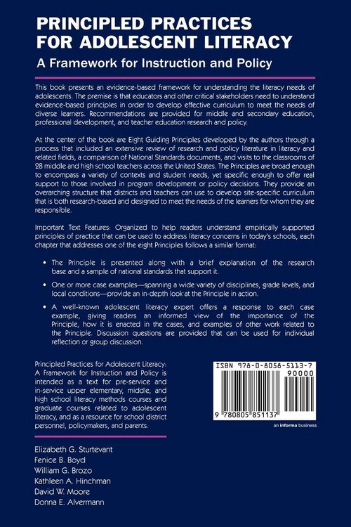 Produktbild: Principled Practices for Adolescent Literacy