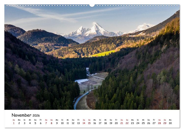 Produktbild: Sch&ouml;nste Berge der Alpen (Wandkalender 2026 DIN A2 quer), CALVENDO Monatskalender
