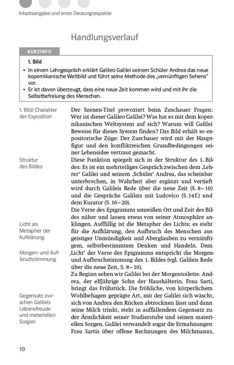Produktbild: Lekt&uuml;rehilfen Bertolt Brecht, 'Das Leben des Galilei'