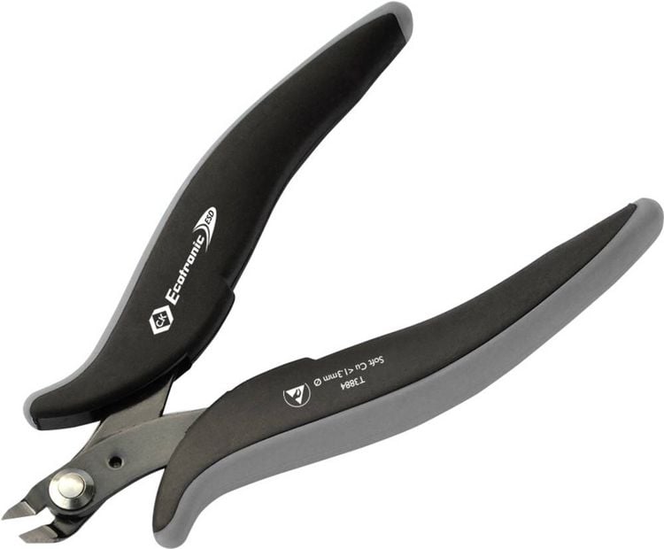 Produktbild: C.K Ecotronic T3884 ESD Printzange ohne Facette 132mm