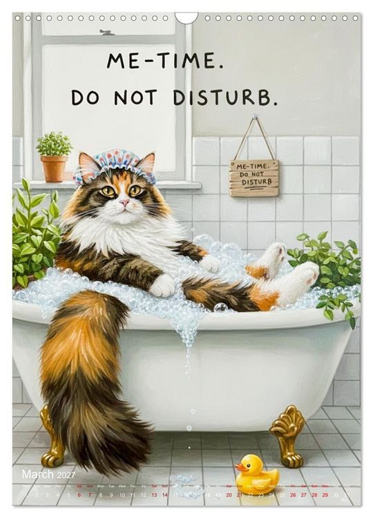 Produktbild: CATitude A YEAR OF CAT LIFE (Wall Calendar 2027 DIN A3 portrait), CALVENDO 12 Month Wall Calendar