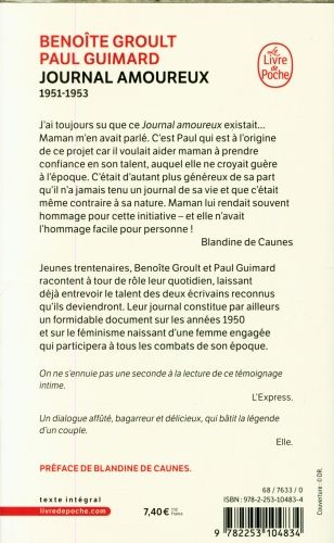 Produktbild: Journal amoureux : 1951-1953