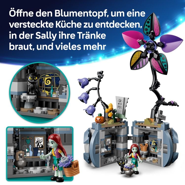 Produktbild: LEGO ǀ Disney 43288 Sallys Blumentopf, DIY Kunstblumen Deko Bastelset