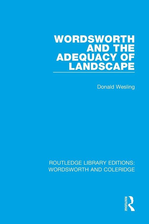 Produktbild: Wordsworth and the Adequacy of Landscape