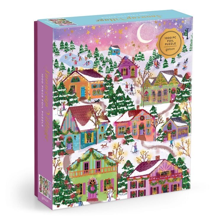 Produktbild: Joy Laforme Snowcap Village 1000 Piece Foil Puzzle