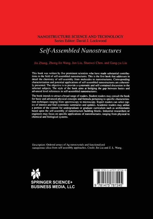 Produktbild: Self-Assembled Nanostructures