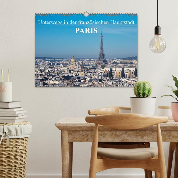 Produktbild: Unterwegs in der franz&ouml;sischen Hauptstadt Paris (Wandkalender 2026 DIN A3 quer), CALVENDO Monatskalender