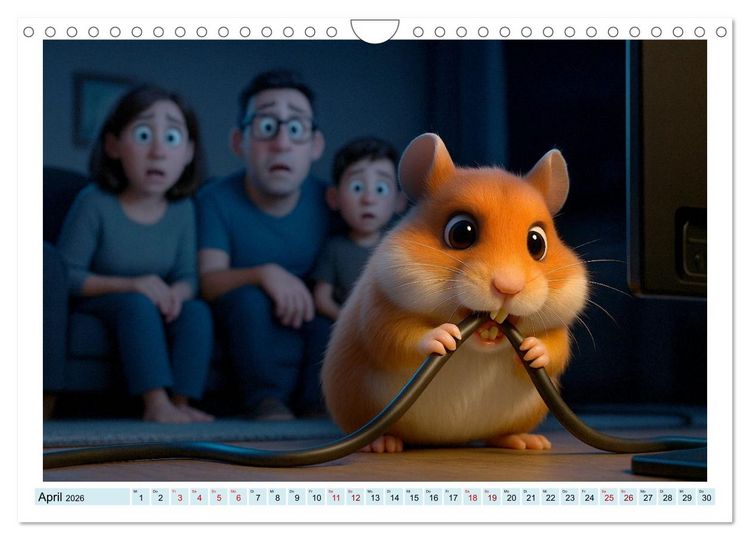Produktbild: Vom Gl&uuml;ck, ein Nagetier zu sein (Wandkalender 2026 DIN A4 quer), CALVENDO Monatskalender
