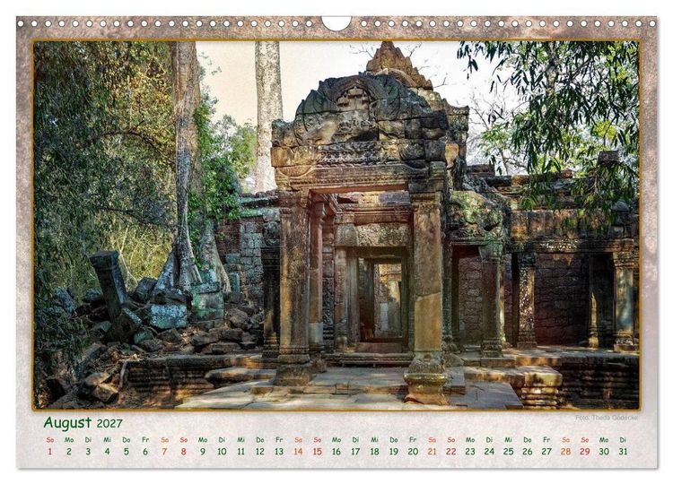 Produktbild: Kambodscha, Angkor Thom, Angkor Wat und Bayon (Wandkalender 2027 DIN A3 quer), CALVENDO Monatskalender