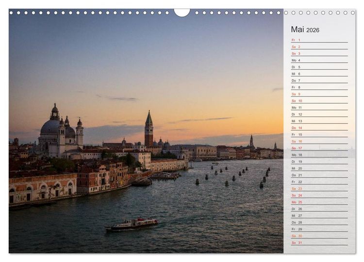 Produktbild: Wundervolles Venedig (Wandkalender 2026 DIN A3 quer), CALVENDO Monatskalender