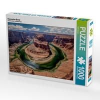 Produktbild: CALVENDO Puzzle Horseshoe Bend 1000 Teile Lege-Gr&ouml;&szlig;e 64 x 48 cm Foto-Puzzle Bild von Karl Genser