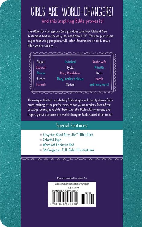 Produktbild: The Bible for Courageous Girls: New Life Version