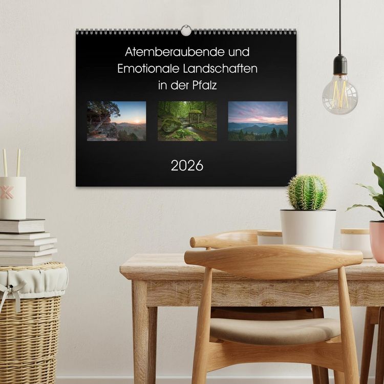 Produktbild: Atemberaubende und Emotionale Landschaften in der Pfalz (Wandkalender 2026 DIN A3 quer), CALVENDO Monatskalender