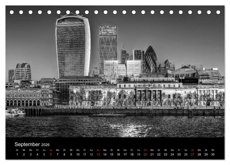 Produktbild: Unterwegs in London (Tischkalender 2026 DIN A5 quer), CALVENDO Monatskalender