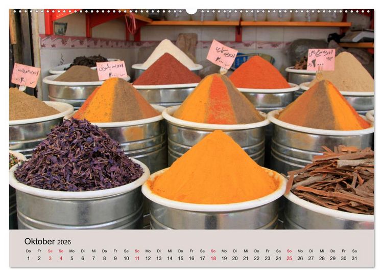 Produktbild: Unbekannter Iran (hochwertiger Premium Wandkalender 2026 DIN A2 quer), Kunstdruck in Hochglanz