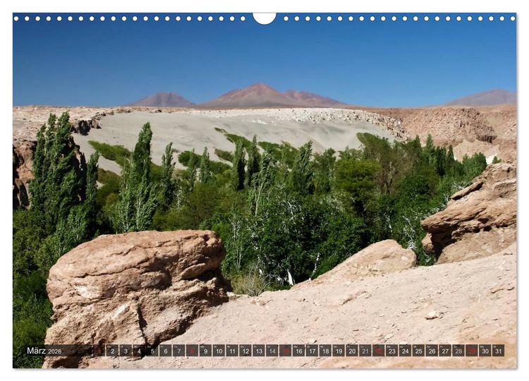 Produktbild: Atacama W&uuml;ste - Landschaften der Extreme (Wandkalender 2026 DIN A3 quer), CALVENDO Monatskalender