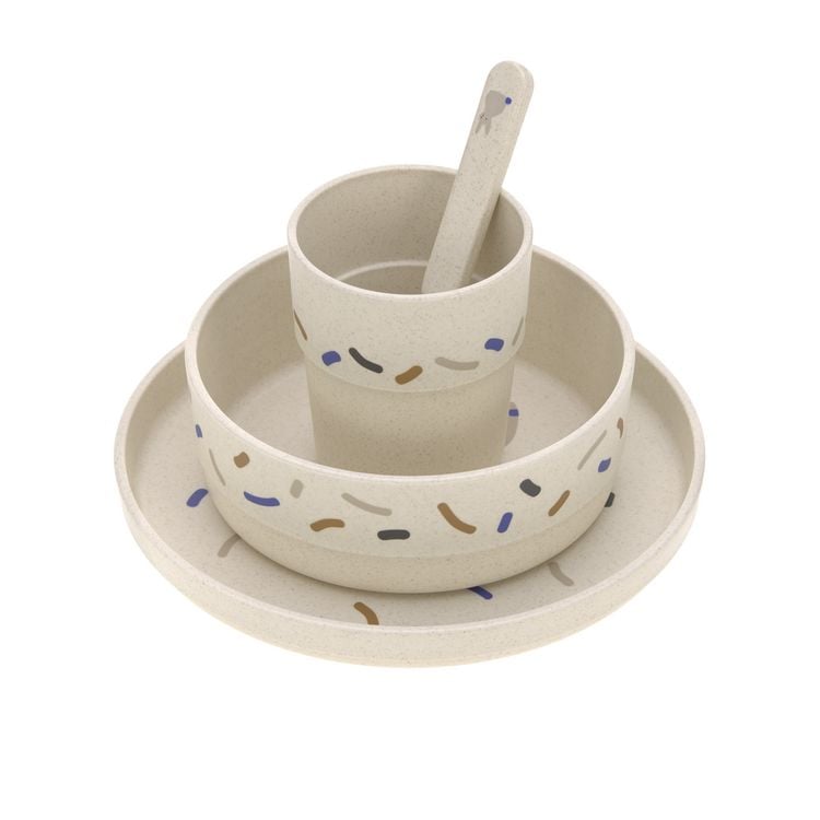 Produktbild: Dish Set PP/Cellulose Little Mateys royal blue