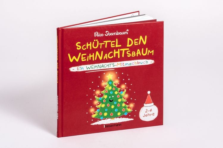 Produktbild: Schüttel den Weihnachtsbaum. Ein Weihnachts-Mitmachbuch zum Schütteln, Schaukeln, Pusten, Klopfen und sehen, was dann passiert. Von 2 bis 4 Jahren