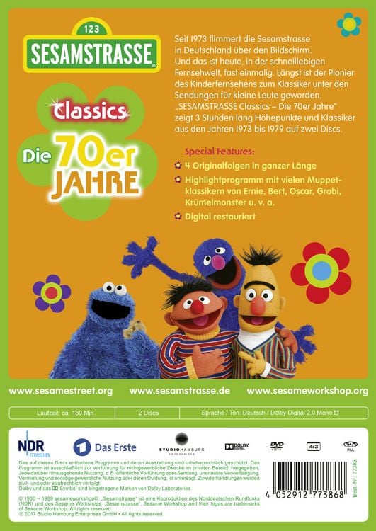 Produktbild: Sesamstra&szlig;e Classics - Die 70er Jahre [2 DVDs]