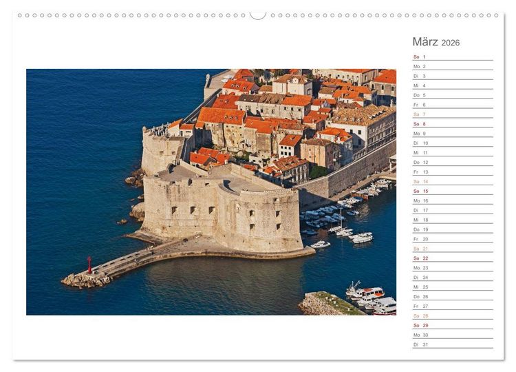 Produktbild: Kroatien, Terminplaner (hochwertiger Premium Wandkalender 2026 DIN A2 quer), Kunstdruck in Hochglanz