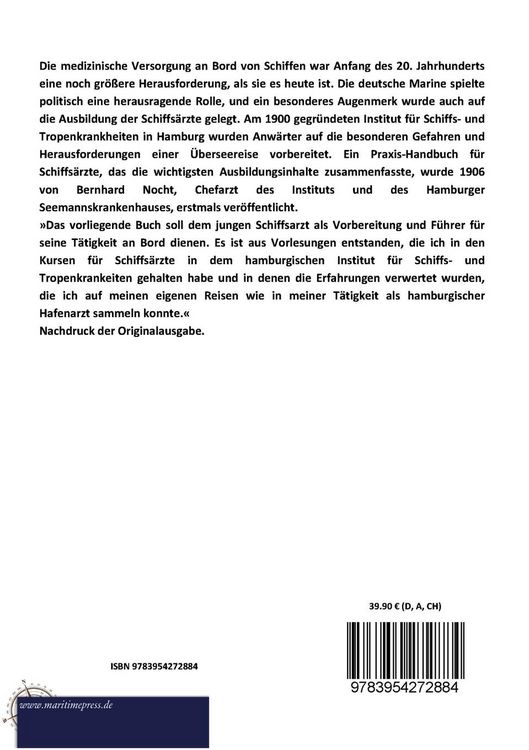 Produktbild: Vorlesungen f&uuml;r Schiffs&auml;rzte der Handelsmarine &uuml;ber Schiffshygiene, Schiffs- und Tropenkrankheiten