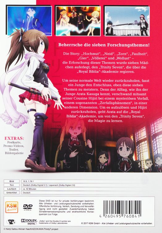 Produktbild: Trinity Seven Vol. 1 - Episode 01-04 - im Sammelschuber
