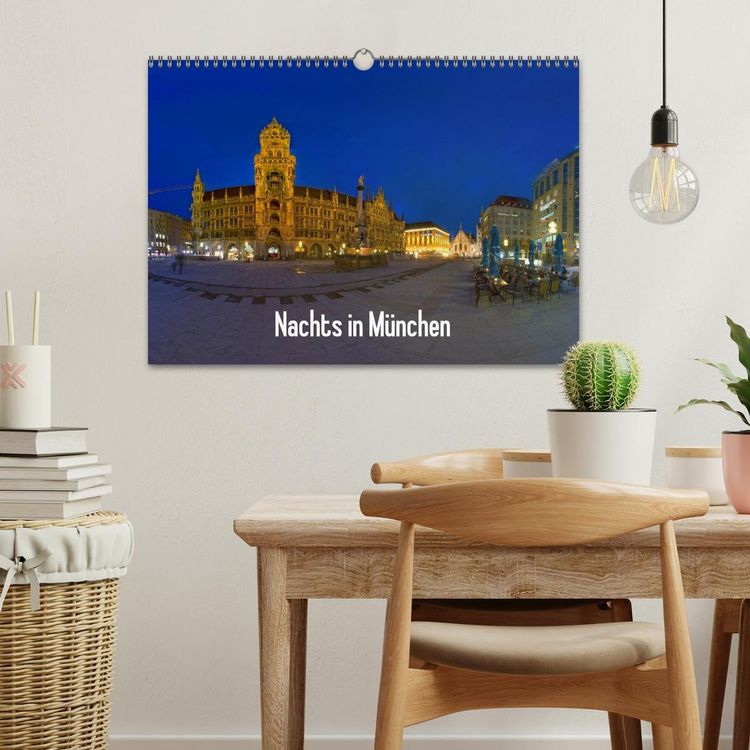 Produktbild: Nachts in M&uuml;nchen (Wandkalender 2026 DIN A3 quer), CALVENDO Monatskalender
