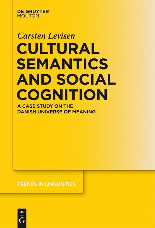 Produktbild: Cultural Semantics and Social Cognition