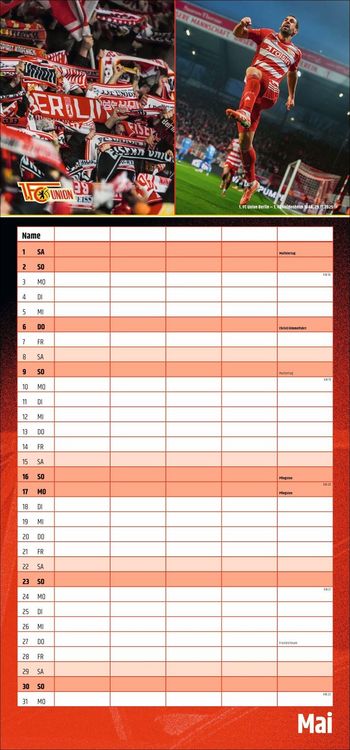 Produktbild: 1. FC Union Berlin Familienplaner 2027