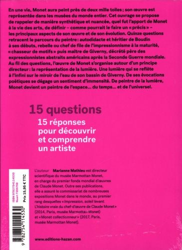 Produktbild: Claude Monet en 15 questions