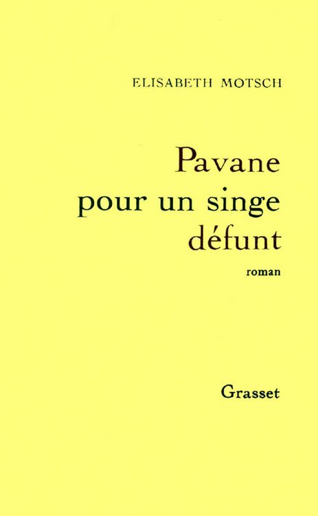 Produktbild: Pavane pour un singe d&eacute;funt