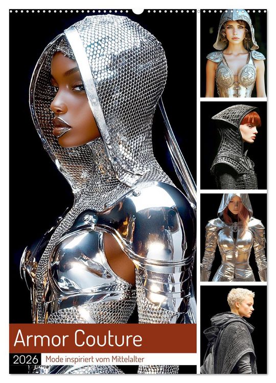 Produktbild: Armor Couture. Mode inspiriert vom Mittelalter (Wandkalender 2026 DIN A2 hoch), CALVENDO Monatskalender