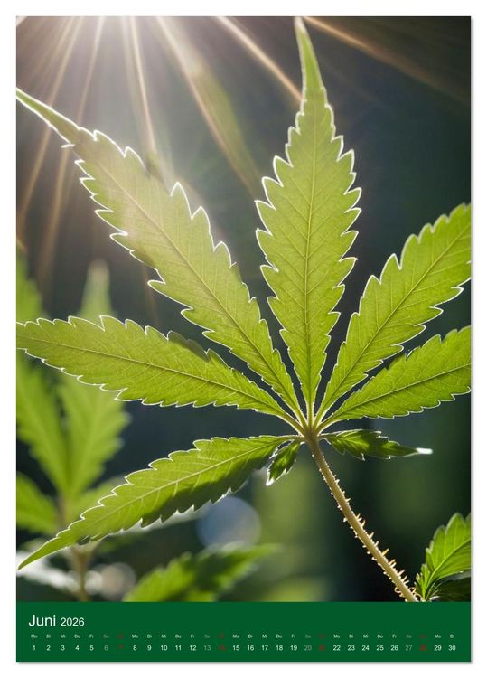 Produktbild: Grow your Year - Der Cannabis Kalender f&uuml;r Fans und Grower (Tischkalender 2026 DIN A5 hoch), CALVENDO Monatskalender