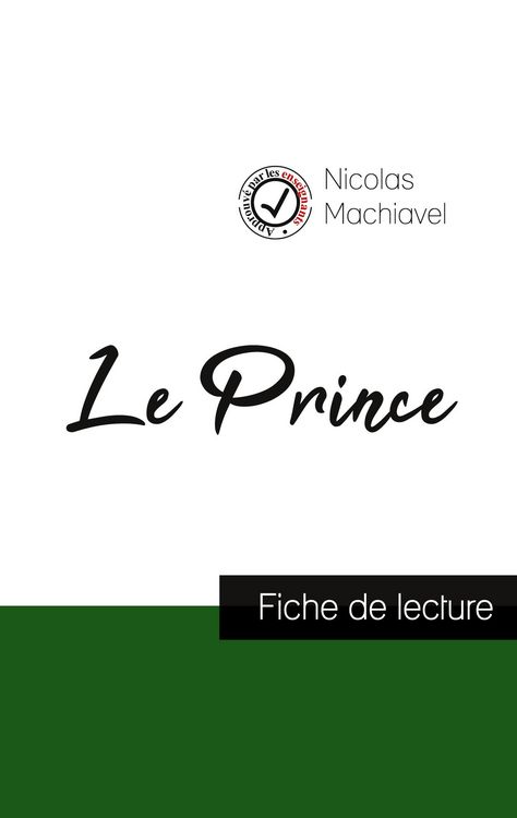 Produktbild: Le Prince de Machiavel (fiche de lecture et analyse compl&egrave;te de l'oeuvre)