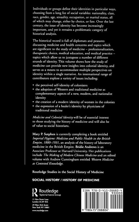Produktbild: Medicine and Colonial Identity