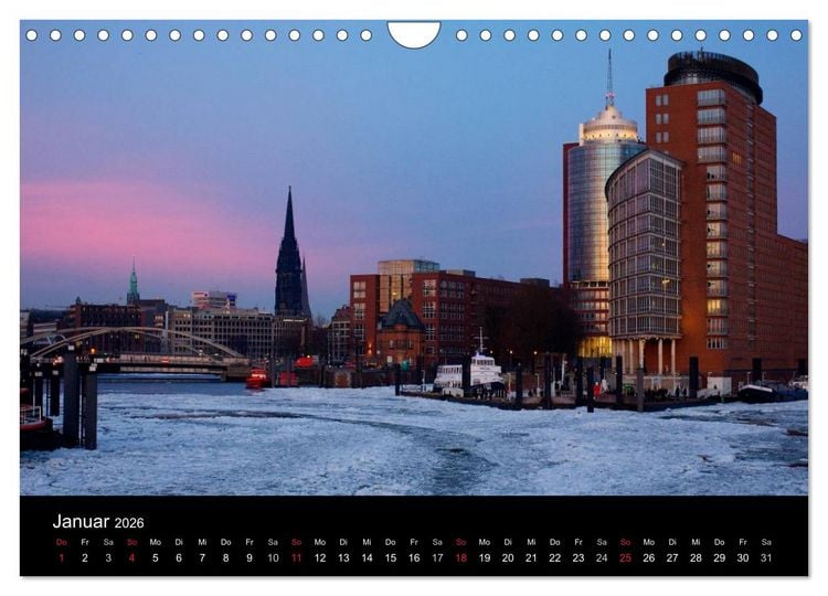 Produktbild: Hafen Hamburg (Wandkalender 2026 DIN A4 quer), CALVENDO Monatskalender