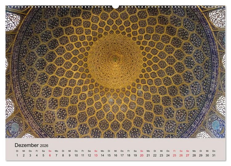 Produktbild: Unbekannter Iran (hochwertiger Premium Wandkalender 2026 DIN A2 quer), Kunstdruck in Hochglanz