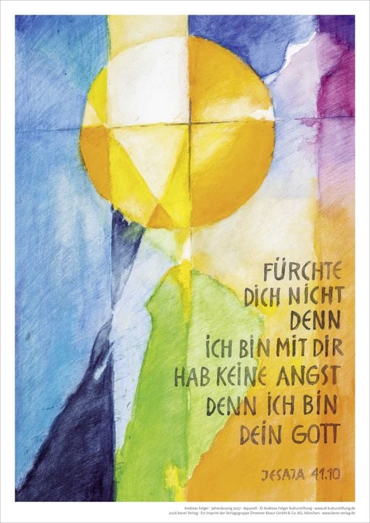 Produktbild: Jahreslosung 2027 Andreas Felger, Kunstdruck A3