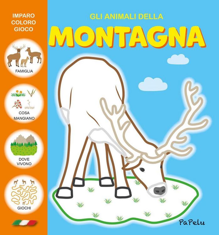 Produktbild: Gli animali della montagna. Imparo coloro gioco