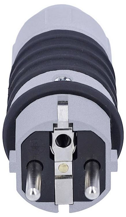 Produktbild: AS Schwabe 62301 Schutzkontaktstecker 230V Grau, Schwarz IP54