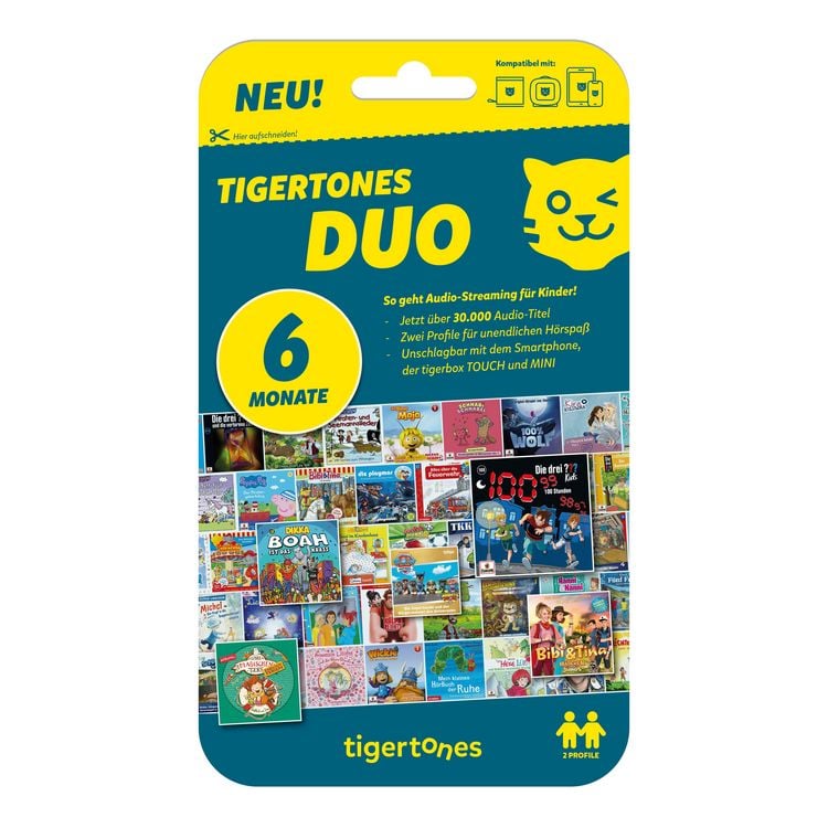 Produktbild: tigertones DUO ticket - 6 Monate
