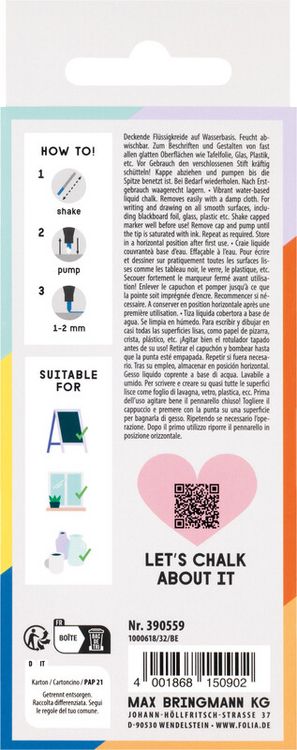 Produktbild: Kreidemarker-Set Basic 5er Set