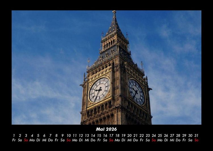 Produktbild: London 2026 Fotokalender DIN A3