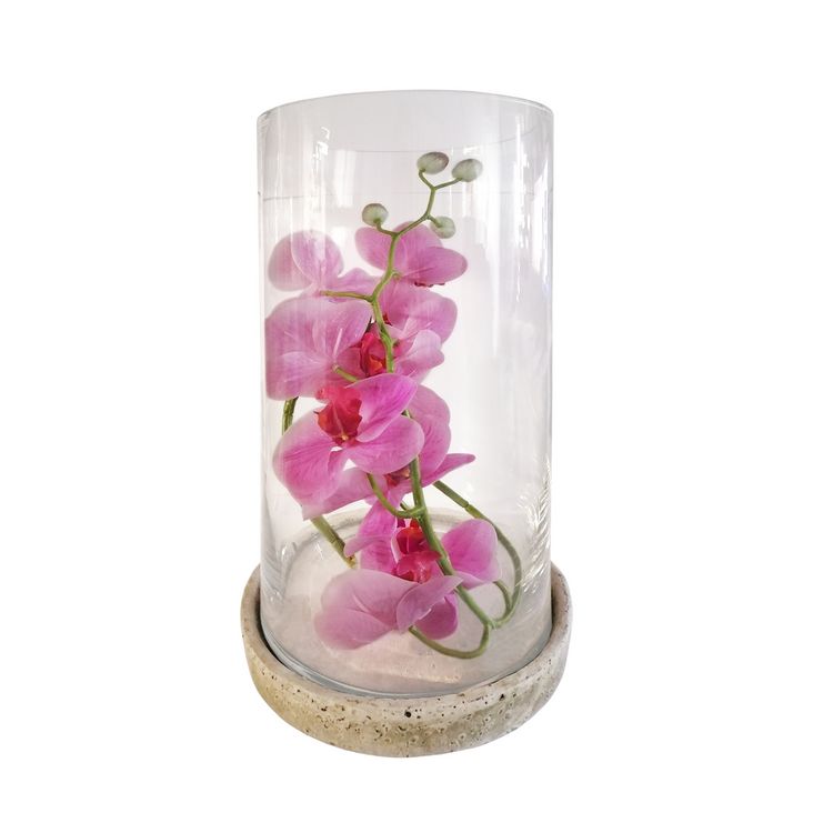Produktbild: HTI-Living Windlicht / Vase mit Keramikuntersetzer Windlicht / Vase mit Keramikuntersetzer