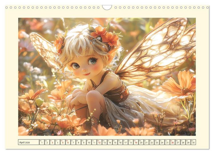 Produktbild: Zauberhaftes Elfenland. Die duftige Welt der Naturgeister (Wandkalender 2026 DIN A3 quer), CALVENDO Monatskalender